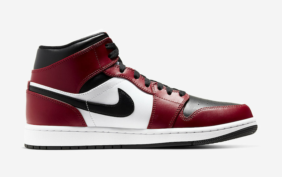 Nike Air Jordan 1 Mid Chicago Black Toe 